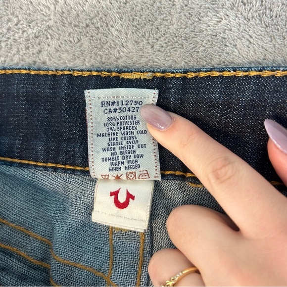 True Religion Women’s Painted Flap Pocket Western Low Rise Boot Cut Jeans 29 - Picture 10 of 10